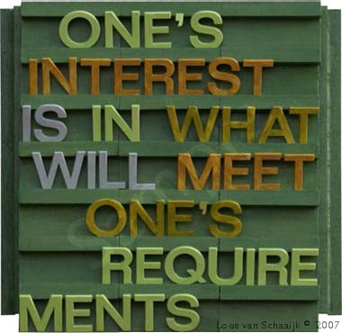 one's interest